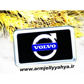 تصویر آرم ولوو مستطیل ژله ای Jelly rectangular Volvo logo