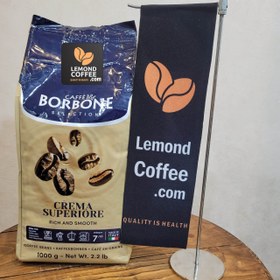 تصویر دانه قهوه بوربن کرما سوپریر یک کیلوگرم Caffe Borbone Crema Superiore 