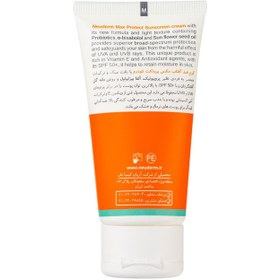 تصویر کرم ضد آفتاب SPF50 نئودرم مکس پروتکت انواع پوست بیرنگ Sunscreen cream SPF50 Neoderm Max Protect for all skin types 50ml