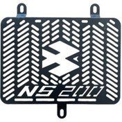 تصویر محافظ بدنه موتورسیکلت BAJAJ NS200 RADIATOR GUARD BAR 2014 2023 سازگار B1MOTO 