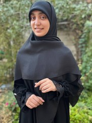 تصویر روسری حریرابریشم مشکی - ۱ 