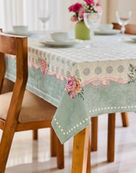 تصویر رومیزی ضد لک مخمل کوبیده tablecloth