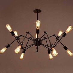 تصویر لوستر 12 شعله رایکا مدل عنکبوتی RO1277-12 