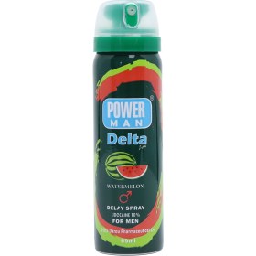 تصویر اسپری تاخیری مخصوص آقایان با رایحه هندوانه دلتا Power Man Delta watermelon Delay Spray 60ml