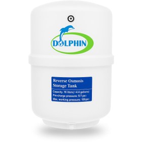 تصویر مخزن ذخیره ۱۶ لیتری دستگاه تصفیه آب RO دلفین 