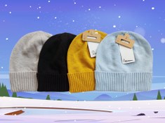 تصویر کلاه بافت ساده زنانه آی ام 