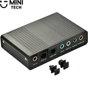 تصویر کارت صدا اکسترنال با پورت اپتیکال مینی تک 