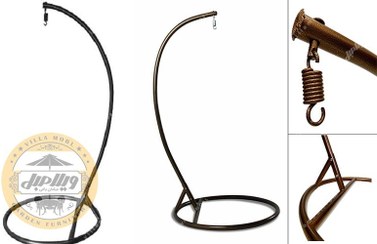 تصویر پایه و علمک تاب ریلکسی همراه با پیم و فنر 