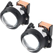 تصویر لنز داخل چراغ اسپرت پژو 206 P10 سه رنگ 