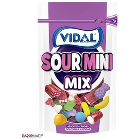 تصویر پاستیل ویدال میکس ترش 180 گرم Vidal Sour Mini 