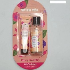 تصویر پک مسافرتی شامپو و مرطوب کننده دست - رز هیپ ویت یو 