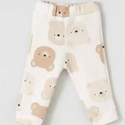 تصویر شلوار نوزادی تمام طرح خرس کارامل نیلی nili 