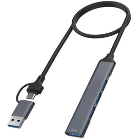 تصویر هاب 4 پورت 3.0 USB پی نت (P NET) مدل P-3619 