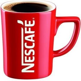 تصویر ماگ قرمز فنجان قهوه اورجینال Nescafe 