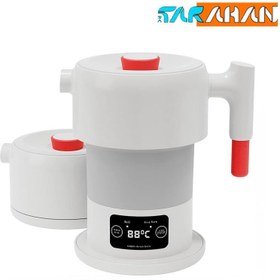 تصویر کتری برقی تاشو 600 میلی‌لیتر قابل حمل پورودو PD-KTLD600-WH Porodo Electric Water Kettle Touch Control Foldable 600ml PD-KTLD600-WH