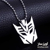 تصویر گردنبند استیل فیلم تبدیل شوندگان کد 100867 رنگ طلایی 