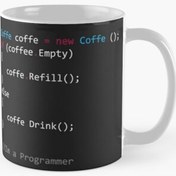 تصویر ماگ نوین نقش طرح Coding Coffee Programing 