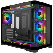 تصویر کیس کامپیوتر اوست GT AQ18 MB RGB Mid Tower مشکی Awest GT AQ18 MB RGB Mid Tower Black Computer Case