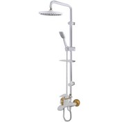 تصویر علم یونیکا ماه سفید طلایی رابو Mah Gold white Shower