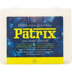 تصویر گوش پاک کن پاتریکس 200 عددی Patrix Hygienic Cotton Swabs 200pcs