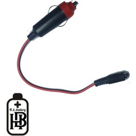 تصویر شارژر فندکی خودرو تبدیل فندکی به فیش DC مادگی 