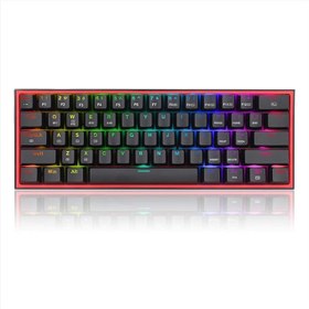 تصویر Redragon Fizz Pro K616-RGB Bluetooth, 2.4G,Wired RGB Mechanical Gaming Keyboard - Black | Redragon Fizz Pro K616-RGB بلوتوث, 2.4G, صفحه کلید بازی مکانیکی RGB سیمی - مشکی 
