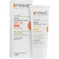 تصویر کرم ضد آفتاب رنگی SPF60 پریم (بژ روشن) 
