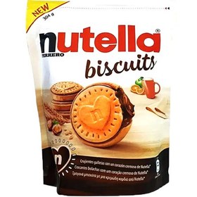 تصویر بیسکوییت شکلاتی نوتلا 304 گرمی nutella biscuits بیسکویت و ویفر نوتلا