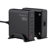 تصویر پاور بانک رو میزی پاورولوژی Powerology Volt-X GaN 300W Smart Desktop Charger 