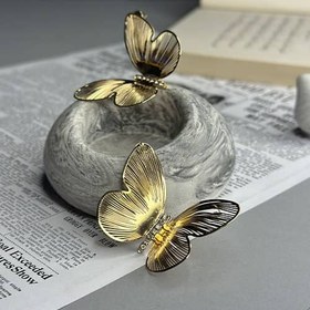 تصویر گوشواره پروانه نگینی 