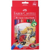 تصویر مداد رنگی ۳۶رنگ فابرکاستل جعبه مقوایی کد 115856 ا Faber_castell Faber_castell