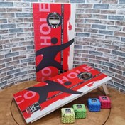 تصویر کورن هول قرمز رنگ بهمراه 8 عدد کیسه icl 