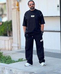 تصویر ست تیشرت و شلوار دیزل مشکی مردانه - 2XL 