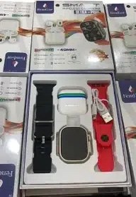 تصویر پک ساعت هوشمند و هندزفری فندیور مدل S30 Pro Max Fendior s30 pro max Smart Watch