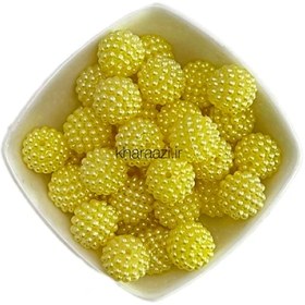 تصویر مروارید تمشکی سایز ۱۴ ده عددی 