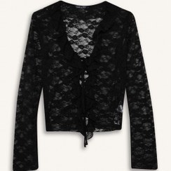 تصویر بلوز زنانه مشکی دفکتو 