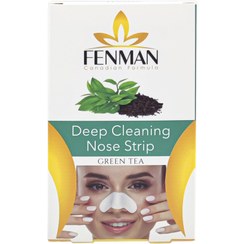 تصویر چسب‌ پاک کننده بینی مدل چای سبز فنمن 6 عدد Fenman Deep Cleaning green tea Nose Strip 6pcs