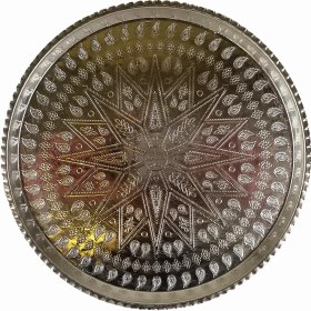 تصویر سینی گرد سفید بزرگ 