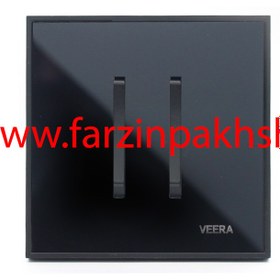 تصویر کلید و پریز ویرا مدل شهاب مشکی مشکی Veera Switch And Sockets Shahab Black Black