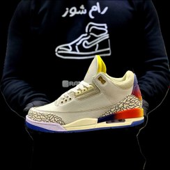 تصویر کتونی نایک جردن 3 مدل Nike air jordan 3 j balvin 