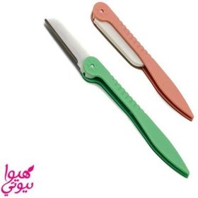 تصویر تیغ ابرو ساده ۲ عددی تک رنگ شی رز Sh-Rose 