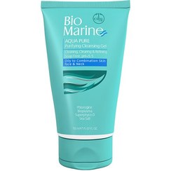 تصویر ژل شستشوی صورت پوست چرب و جوش دار بایومارین Aqua Pure Purifying Cleansing Gel Bio Marine 