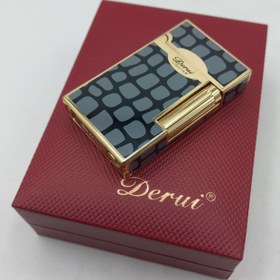 تصویر فندک دروی بنزینی پلنگی وحشی Derui