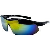 تصویر عینک دوچرخه سواری ۵ لنز BECSEN 