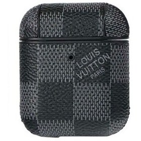 تصویر کاور ایرپاد قاب مدل چرمی کیس مناسب ایرپاد 1 و 2 اپل Leather airpod cover 