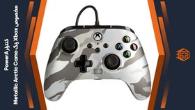 تصویر دسته ایکس باکس PowerA طرح ارتشی طوسی Xbox PowerA Controller Gray Army Design