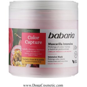 تصویر ماسک مو باباریا مخصوص موهای رنگ شده 400 میل BABARIA Hair Mask Color Capture Intensive