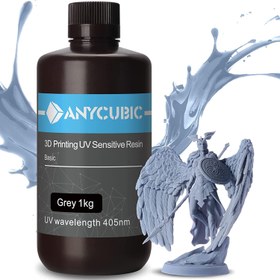 تصویر رزین رنگ خاکستری 500 گرمی ANYCUBIC 3D Printer Resin - ارسال 20 روز کاری 