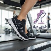 تصویر کتانی مردانه salomon سالامون مشکی تزریق اقساطی ترب پی 