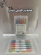 تصویر پک ۶تایی هایلایتر مدل اکلیلی دوسر۱۲ رنگ جعبه دار 